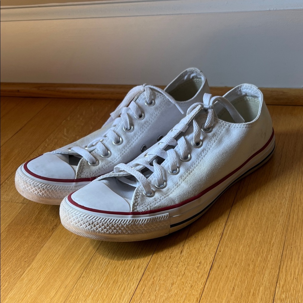Converse White Canvas Sneakers